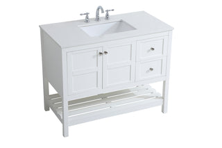 Theo Single Bathroom Vanity in White