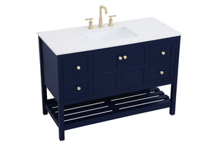 Theo Single Bathroom Vanity in Blue