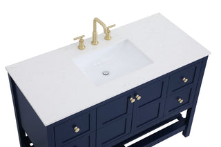 Theo Single Bathroom Vanity in Blue