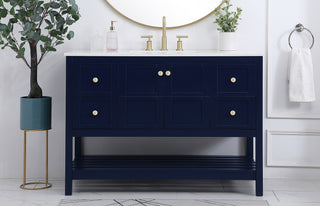 Theo Single Bathroom Vanity in Blue