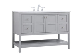 Theo Single Bathroom Vanity in Gray