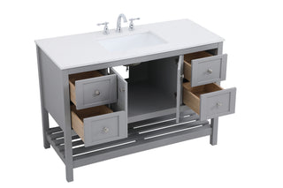 Theo Single Bathroom Vanity in Gray