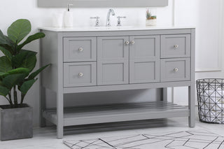 Theo Single Bathroom Vanity in Gray