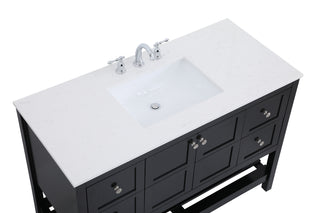 Theo Single Bathroom Vanity in Black