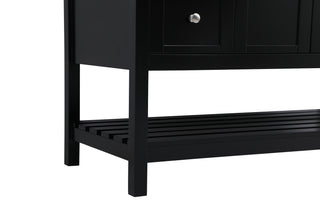 Theo Single Bathroom Vanity in Black