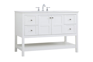 Theo Single Bathroom Vanity in White