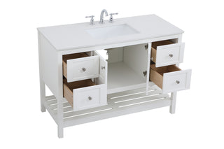 Theo Single Bathroom Vanity in White