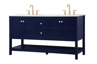 Theo Single Bathroom Vanity in Blue