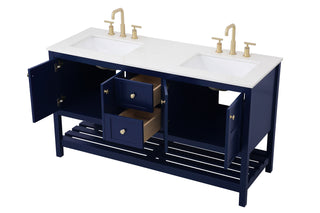 Theo Single Bathroom Vanity in Blue