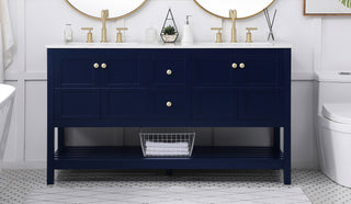 Theo Single Bathroom Vanity in Blue