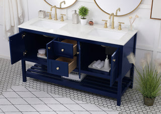 Theo Single Bathroom Vanity in Blue