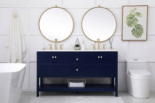 Theo Single Bathroom Vanity in Blue