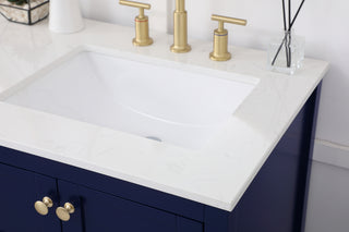 Theo Single Bathroom Vanity in Blue