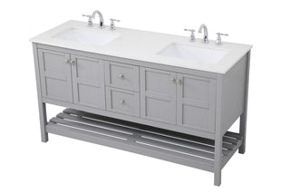 Theo Single Bathroom Vanity in Gray