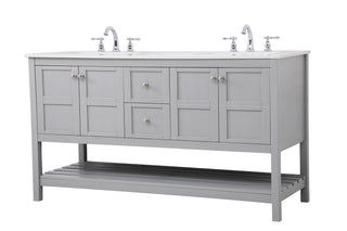 Theo Single Bathroom Vanity in Gray