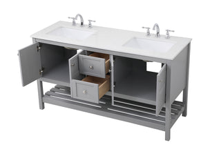 Theo Single Bathroom Vanity in Gray