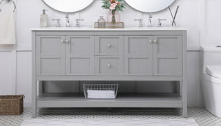 Theo Single Bathroom Vanity in Gray