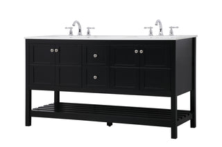 Theo Single Bathroom Vanity in Black