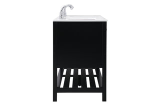 Theo Single Bathroom Vanity in Black