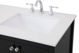 Theo Single Bathroom Vanity in Black