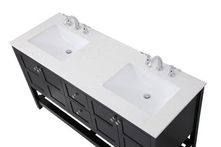 Theo Single Bathroom Vanity in Black