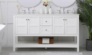 Theo Single Bathroom Vanity in White
