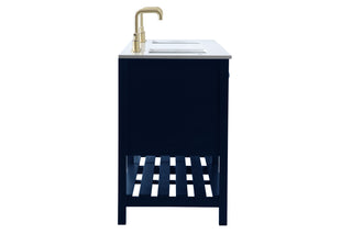 Theo Double Bathroom Vanity in Blue