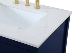 Theo Double Bathroom Vanity in Blue
