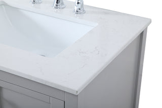 Theo Double Bathroom Vanity in Gray