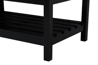 Theo Double Bathroom Vanity in Black
