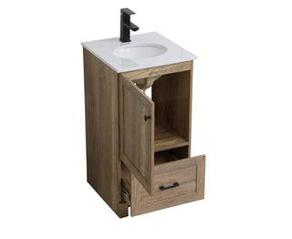 Soma Single Bathroom Vanity in Natural Oak