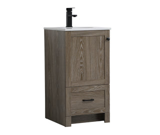 Soma Single Bathroom Vanity in weathered oak