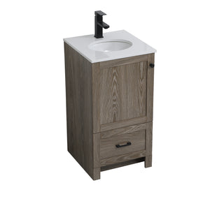 Soma Single Bathroom Vanity in weathered oak