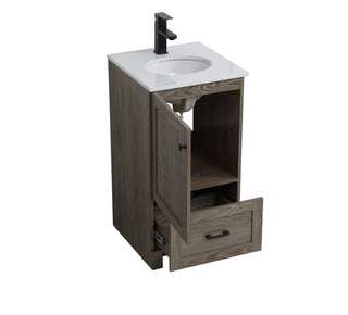 Soma Single Bathroom Vanity in weathered oak
