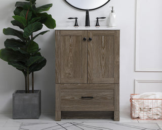 Soma Single Bathroom Vanity in weathered oak
