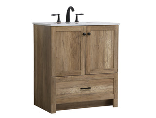 Soma Single Bathroom Vanity in Natural Oak