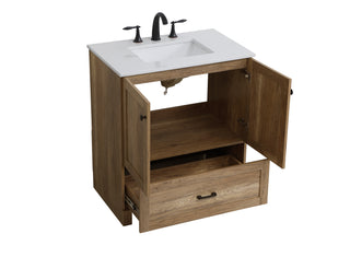 Soma Single Bathroom Vanity in Natural Oak