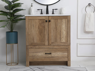 Soma Single Bathroom Vanity in Natural Oak