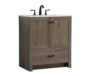 Soma Single Bathroom Vanity in weathered oak