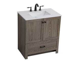 Soma Single Bathroom Vanity in weathered oak