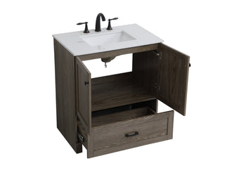 Soma Single Bathroom Vanity in weathered oak