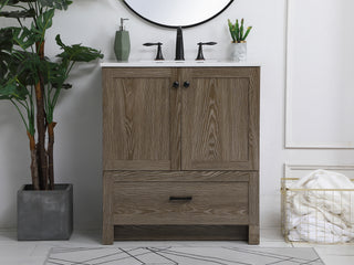 Soma Single Bathroom Vanity in weathered oak