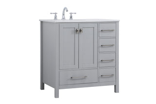 Irene Single Bathroom Vanity in Gray