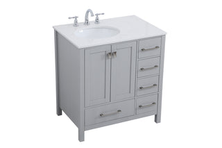 Irene Single Bathroom Vanity in Gray