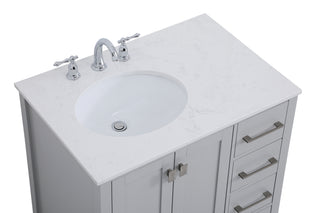 Irene Single Bathroom Vanity in Gray