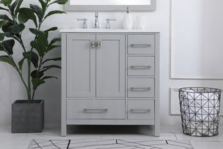 Irene Single Bathroom Vanity in Gray
