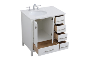 Irene Single Bathroom Vanity in White