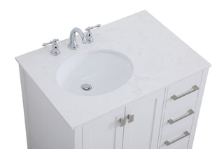 Irene Single Bathroom Vanity in White