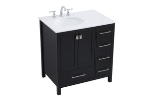 Irene Single Bathroom Vanity in Black