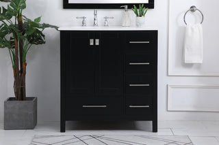 Irene Single Bathroom Vanity in Black